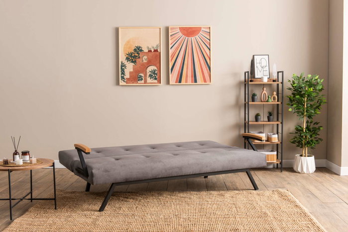 Atelier Del Sofa Zven - Sofá-Cama de 3 Plazas Gris Atelier Del Sofa Zven - Sofá-Cama de 3 Plazas Gris